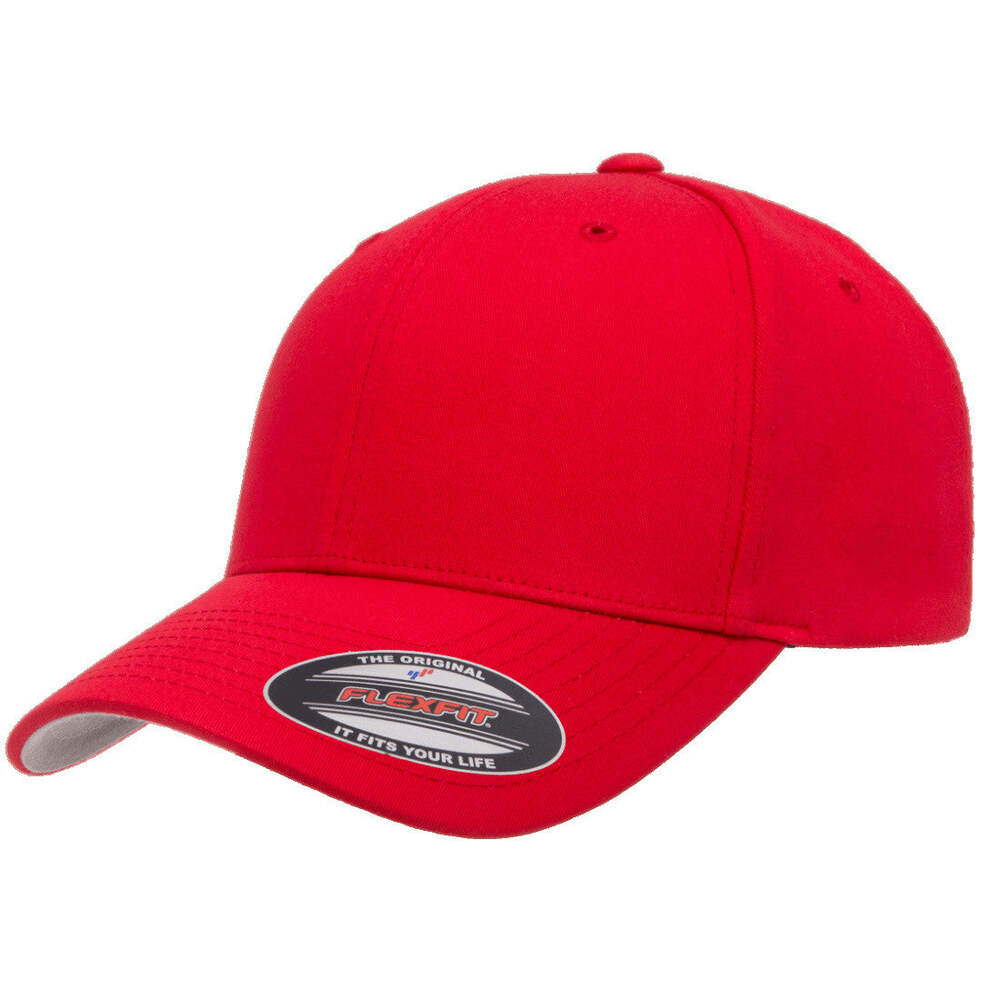 V Flexfit Cotton Twill Cap - Red