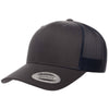 Yp Classics Retro Trucker Hat 6606-Charcoal/Navy