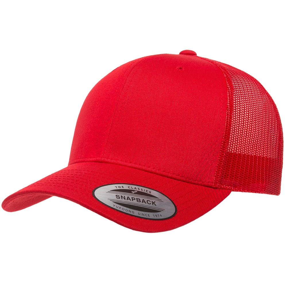 Yp Classics Retro Trucker Hat 6606-Red