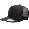 Yupoong Classic 6006 Snapback Trucker Cap-Black 1