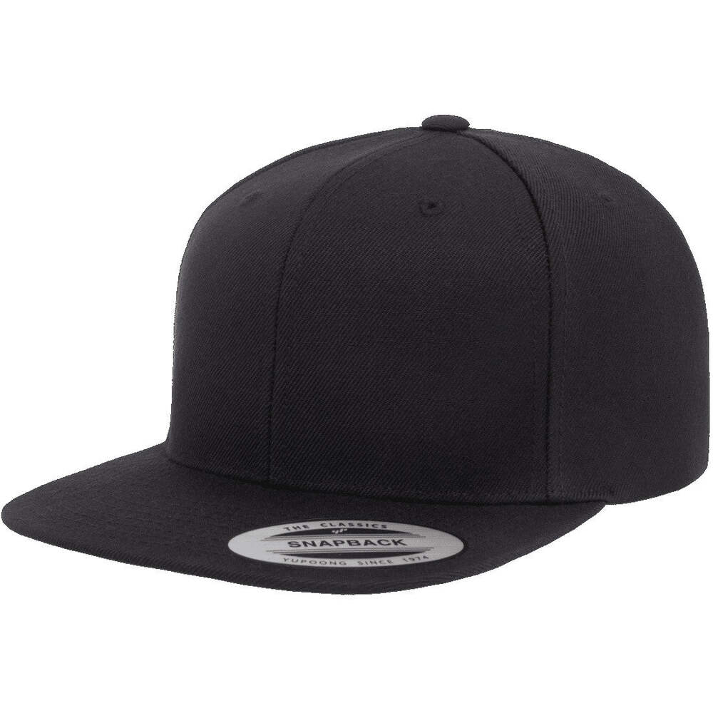 Yupoong Hat Snapback Pro-Style Wool Blend Cap 6089-Black
