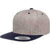 Yupoong Hat Snapback Pro-Style Wool Blend Cap 6089-Heather/Navy