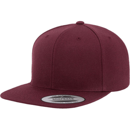 Yupoong Hat Snapback Pro-Style Wool Blend Cap 6089-Maroon