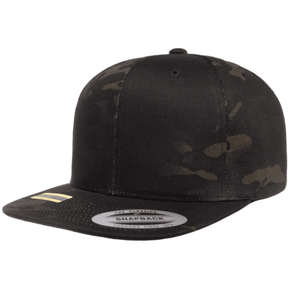 Yupoong Hat Snapback Pro-Style Wool Blend Cap 6089-Multicam Black