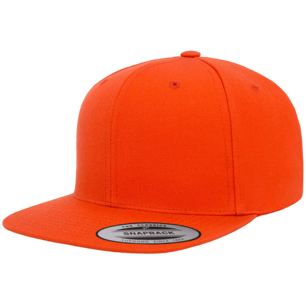 Yupoong Hat Snapback Pro-Style Wool Blend Cap 6089-Orange