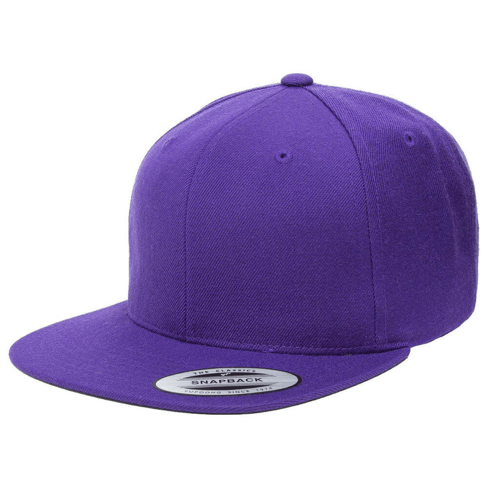 Yupoong Hat Snapback Pro-Style Wool Blend Cap 6089-Purple
