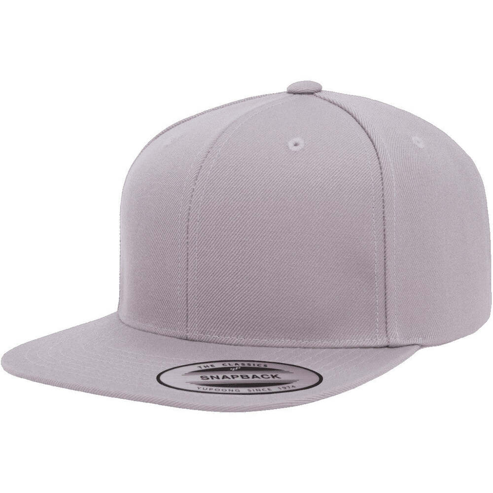 Yupoong Hat Snapback Pro-Style Wool Blend Cap 6089-Silver