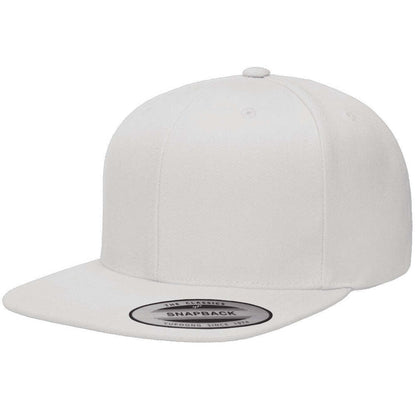 Yupoong Hat Snapback Pro-Style Wool Blend Cap 6089-White